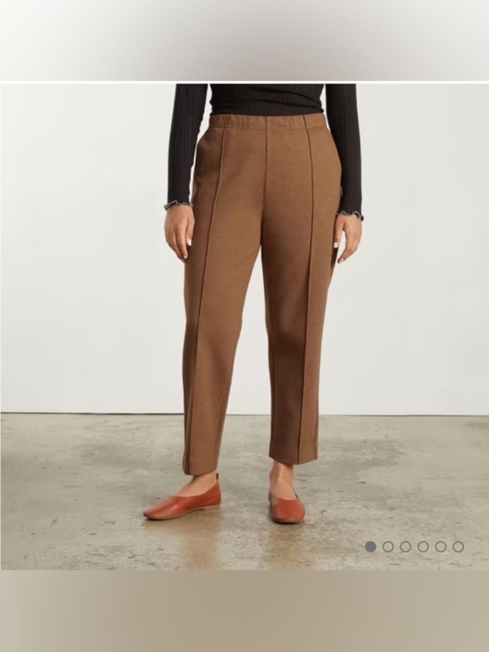 Everlane The Dream Pant Pull On Ankle Heathered Auburn Size Small